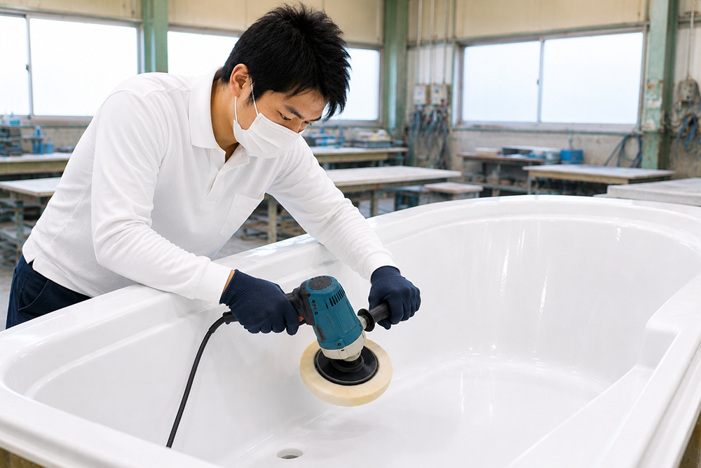 仕上げ・検査の様子