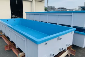 FRPオーダーメイド10ｔ水槽